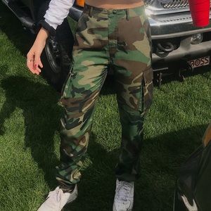 Camo cargo joggers